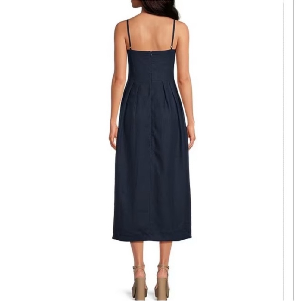 Fanm Mon Lorr Latrice Linen Midi Dress SZ L NWT - Picture 3 of 8
